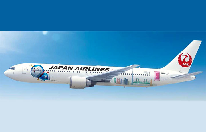 JAL ドラえもんジェット767 BOEING 767-300 ER JET JAL、ドラえもんの