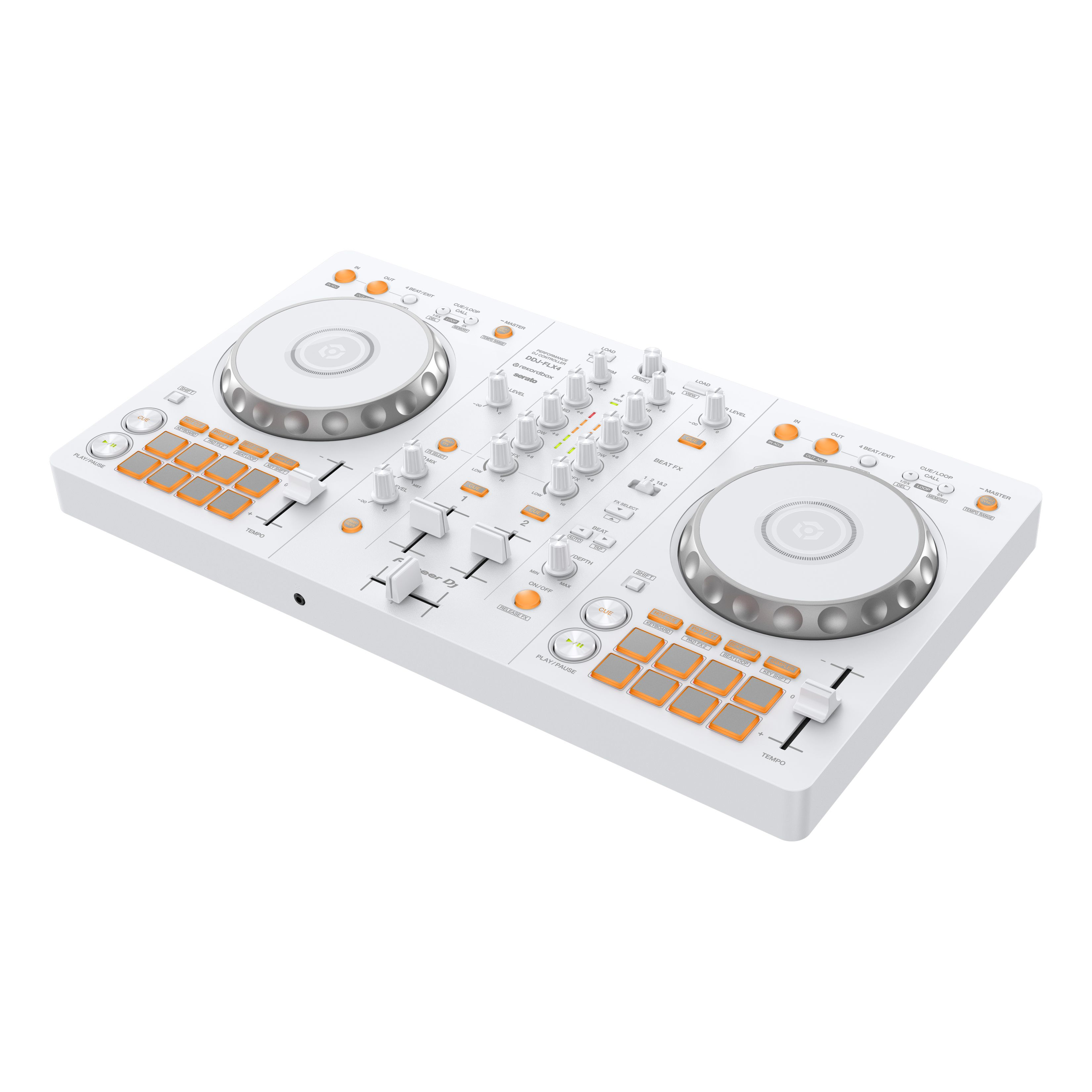 Pioneer DJ DDJ-FLX4-W | Entry Level DJ Controller - White