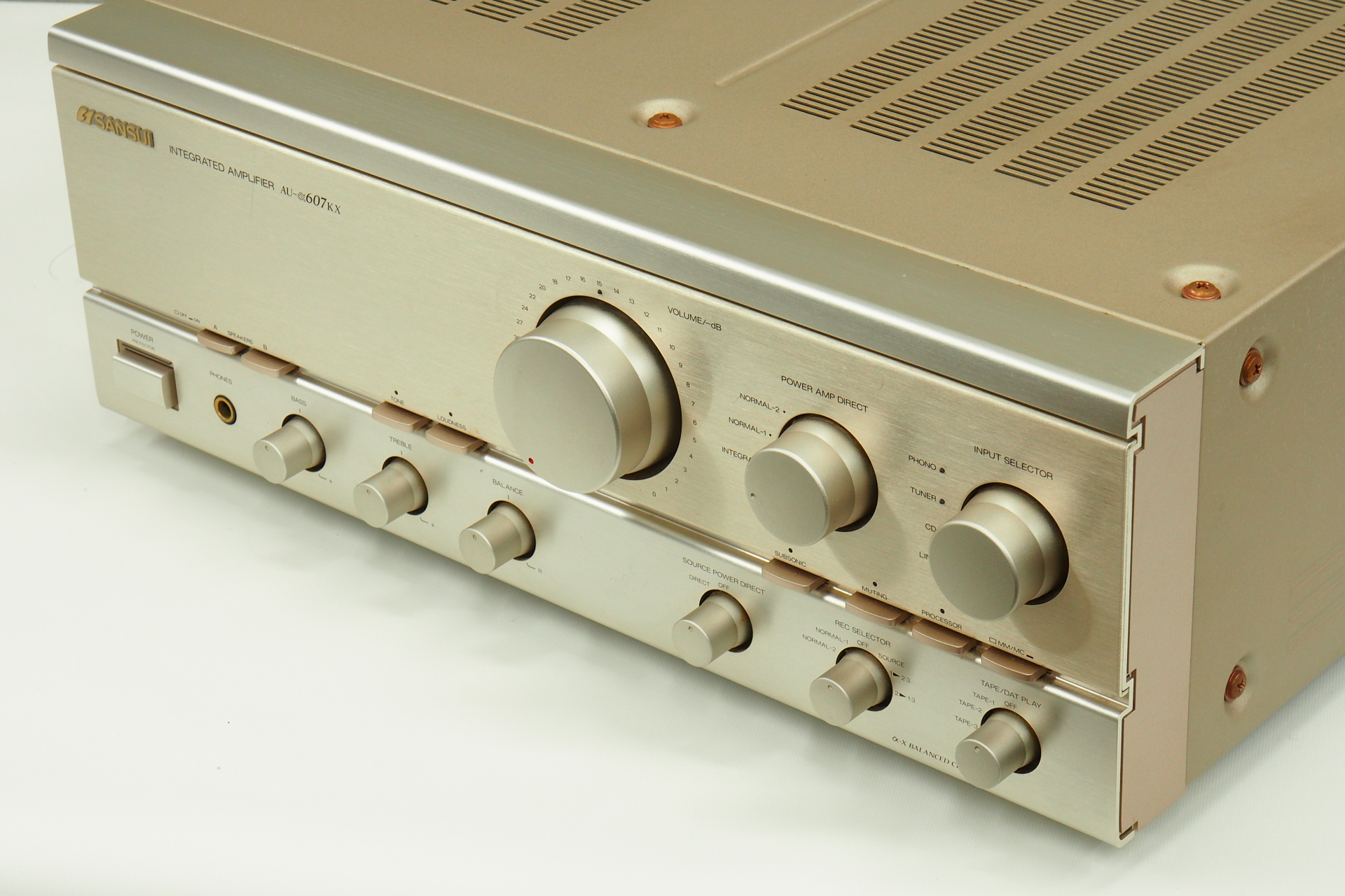 SANSUI アンプ AU-α607MR ジャンク扱 サンスイ 通電再生確認済み