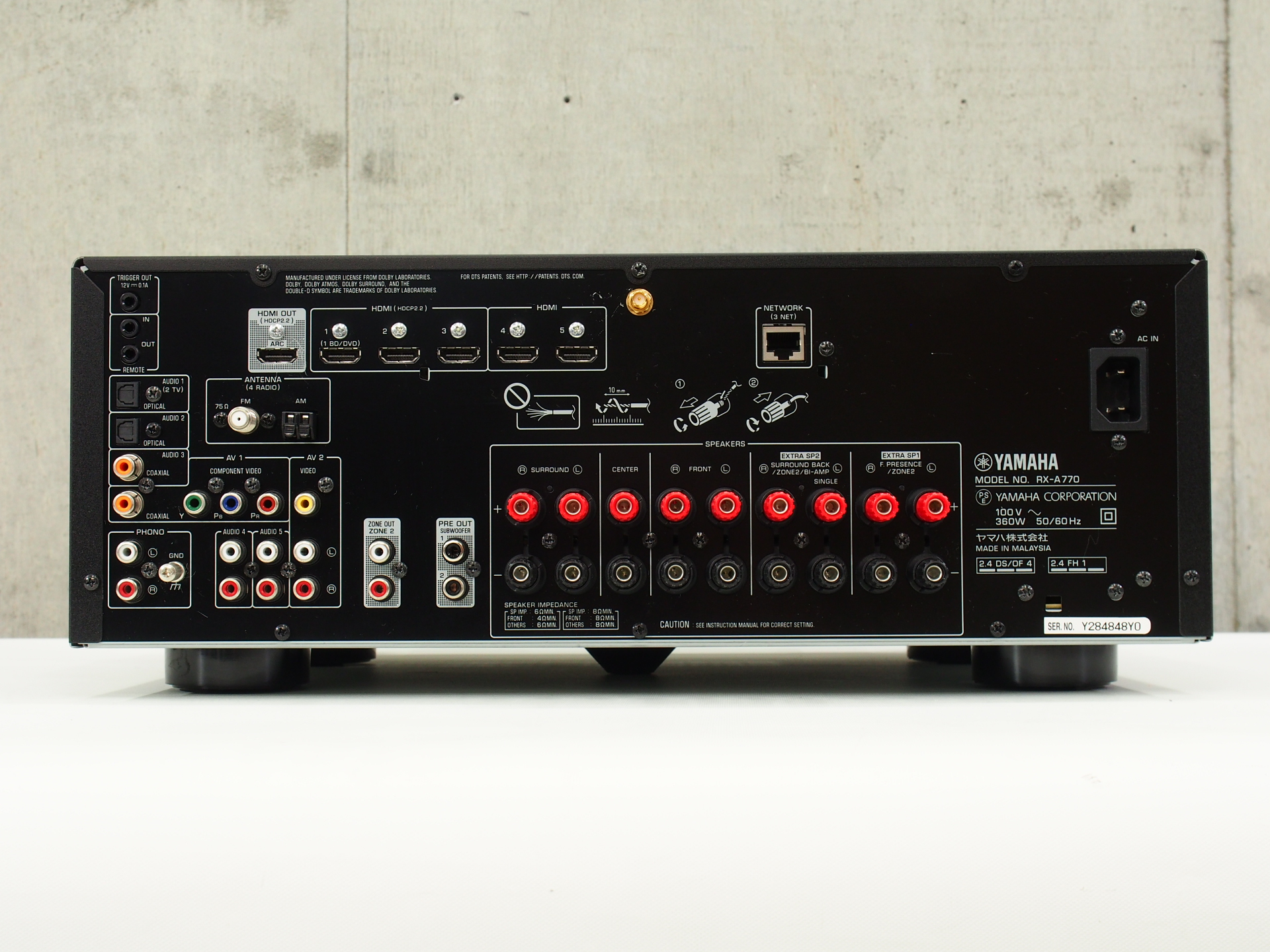 アバックWEB-SHOP / 【中古】YAMAHA RX-A770(B)【コード01-10576】AVアンプ