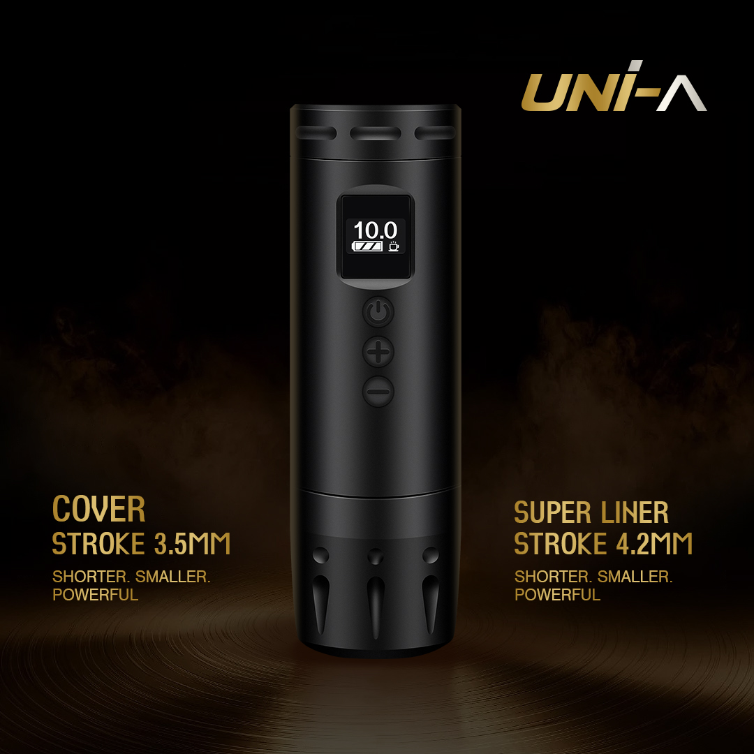 AVA SHORT WIRELESS PEN UNI-A BLACK [UA001] - $170.00 : AVA TATTOO