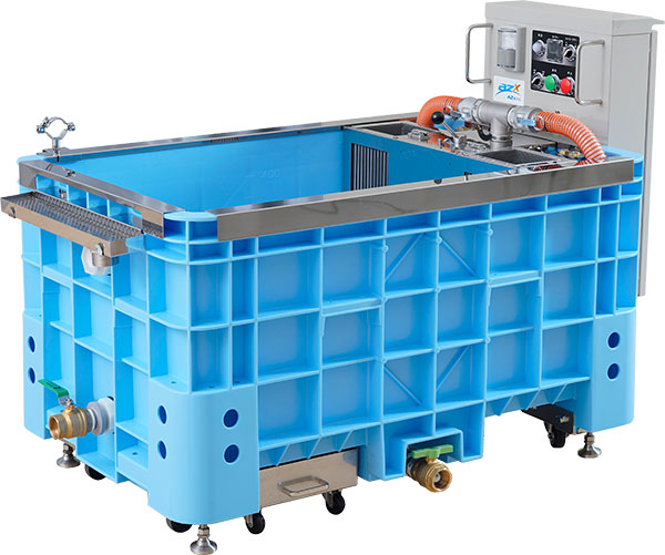 二流体根菜洗浄機」に、大型の500Lタイプが新登場｜株式会社AZx