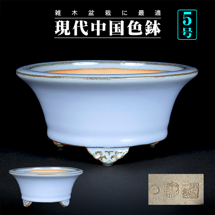 美芸 長方 青 盆栽鉢 美芸 長方 青 盆栽鉢 美芸