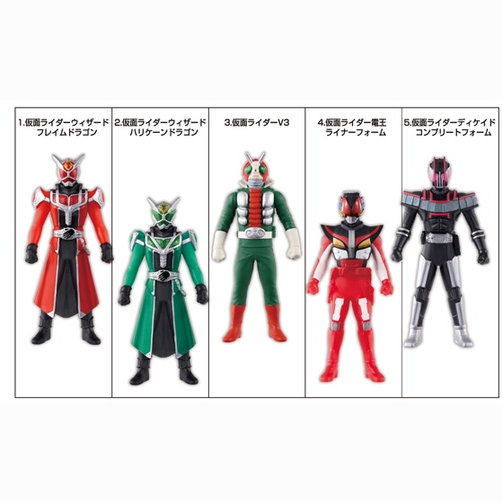 ソフビヒーロー仮面ライダー ウィザードパワーアップ編｜発売日：2012