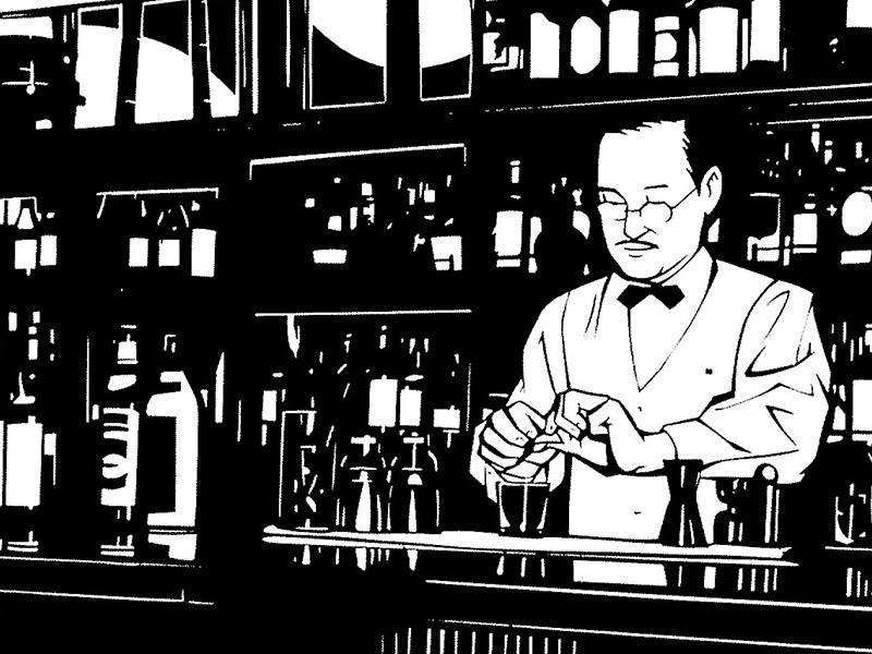 成田一徹？ 切り絵 成田 一徹 to the BAR 」 in BAR TIMES | バーを