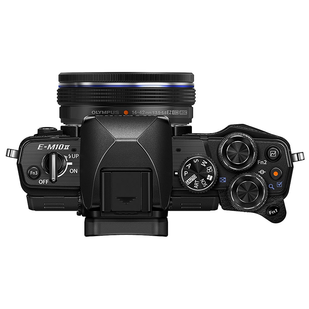 Olympus OM-D E-M10 Mark II Mirrorless Black Camera with 14-42mm EZ