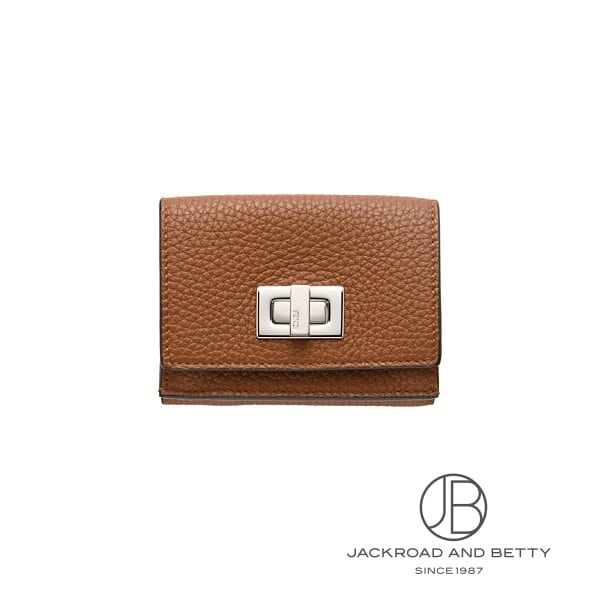 ピーカブー 三つ折り 財布 ブランデー ブラウン[8M0426A91BF1E1W