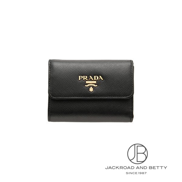 サフィアーノレザー ウォレット ネロ ブラック 黒[1MH025 QWA F0002