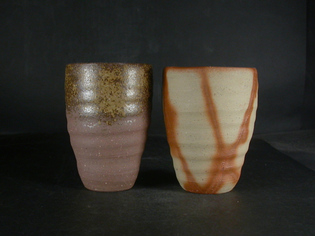 備前焼 花瓶 共箱付き 真作】 藤原啓 ○ 人間国宝 ≪ 備前花入 ≫ 共箱