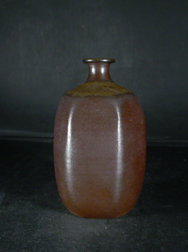 備前焼 登窯 備前焼中堅作家 石野 充信 黄ゴマ六角徳利1 備前焼卸