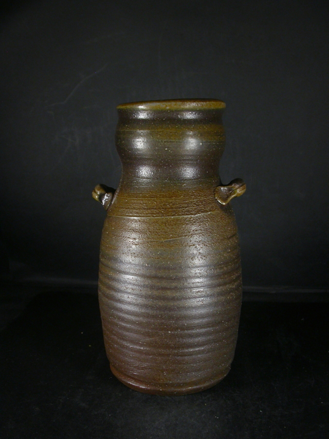 BY260 備前焼 十四代 木村長十郎 友敬作 兜置物 床飾り 高さ49