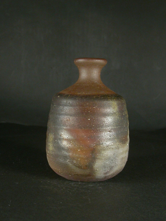 備前焼 備前市無形文化財 榊原 清人 共箱付き桟切徳利13 備前焼卸