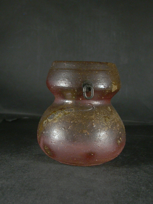 備前焼⑬ 掛花入れ ゴマ 丁斎 【22】 備前焼⑬ 掛花入れ ゴマ 丁斎