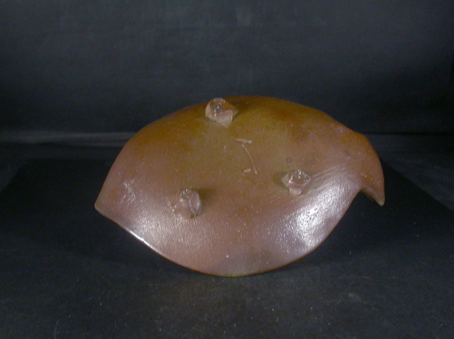 備前焼 穴窯 備前焼異色作家 吉岡 勝巳 最新作20センチ緋襷・黄ゴマ