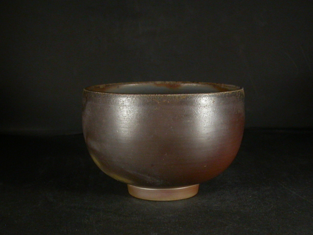 備前焼 登窯 備前焼物故作家 柴岡 秀泉 共箱付き磨き手桟切・黄ゴマ