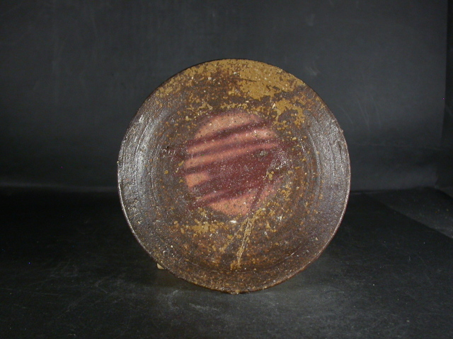 備前焼⑮ 葉型小皿5個組 ゴマ、緋襷 松笠浩三？ 【24】 備前焼⑮