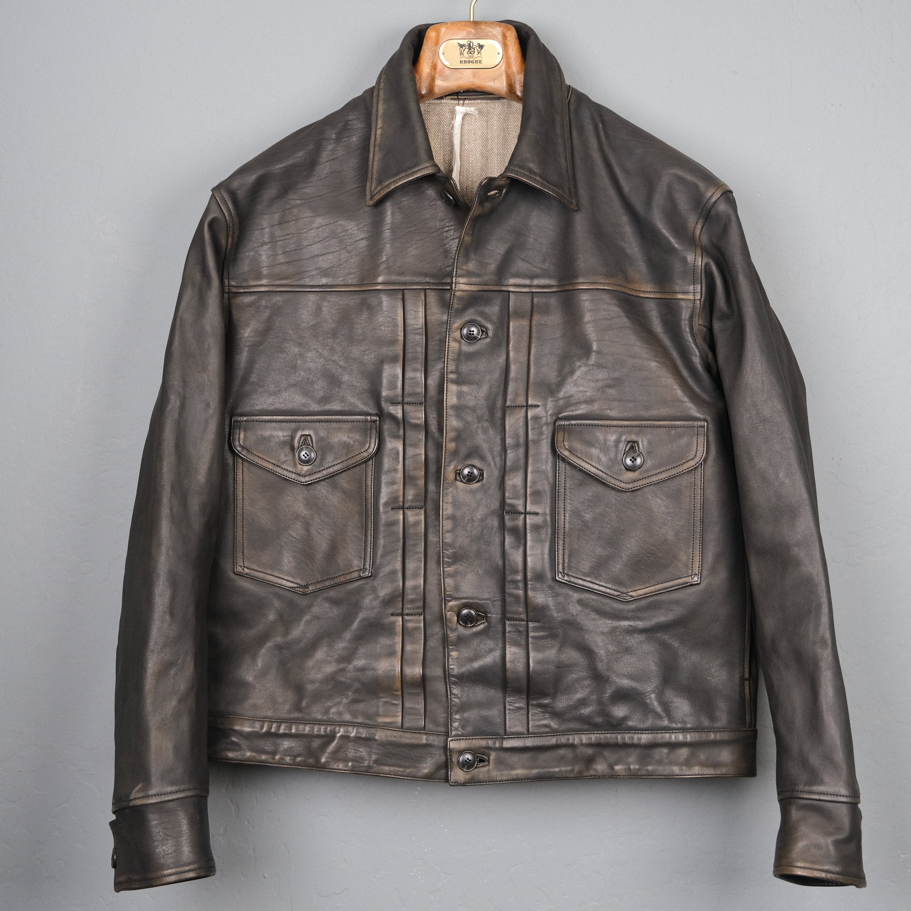 ジャケット・アウター OLDJOE PATINA HORSE-HIDE JEAN JACKET 38