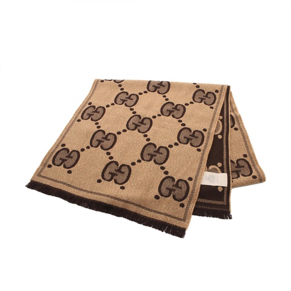 グッチ(GUCCI)グッチ GGウール ラメ ジャカード スカーフ マフラー