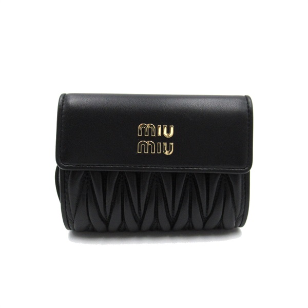 ミュウ ミュウ(Miu Miu)ミュウ ミュウ 三つ折財布 三つ折り財布 財布