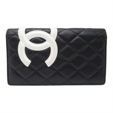 美品】CHANEL シャネル カンボンライン オンライン 長財布 美品