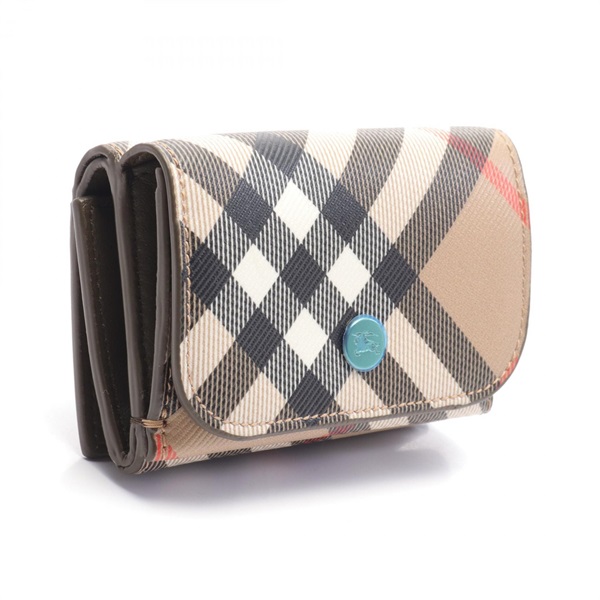 み*ぱ様 美品 正規品 バーバリー Burberry チェック 三つ折り財布 ミ み