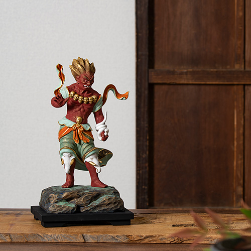 仏像】木造 深沙大将像 酒井豪原型 篁千礼彩色 | 日本の手技,本格彩色