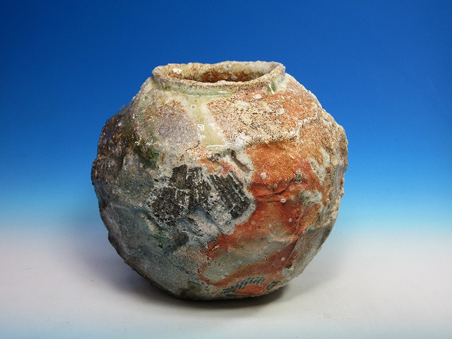 信楽（オーロラ）壺｜作家名：古谷 道生｜文錦堂 | 文錦堂