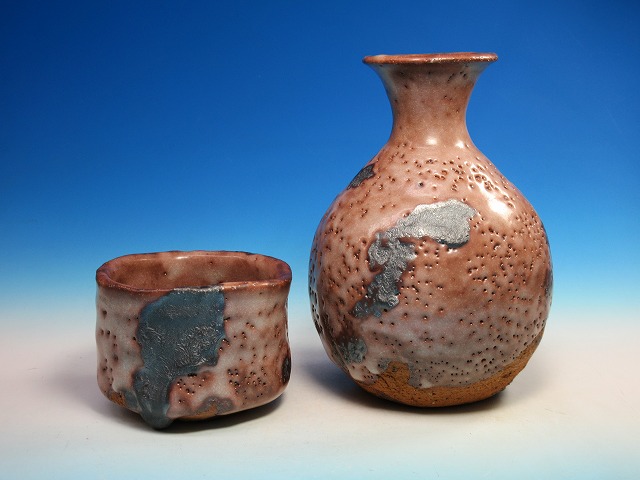 紫志野酒器揃｜作家名：鈴木 都｜文錦堂 | 文錦堂