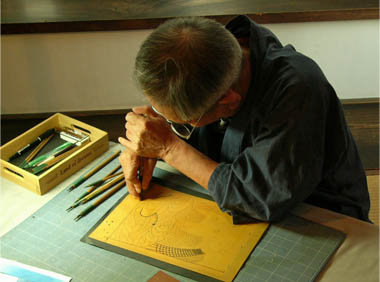 めいせん型紙と伊藤正義「刀刻」