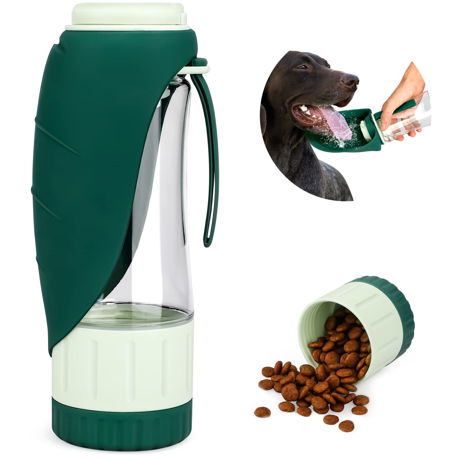 TIOVERY Upgraded Dog Water Bottle - Portable Pet Water Dispenser