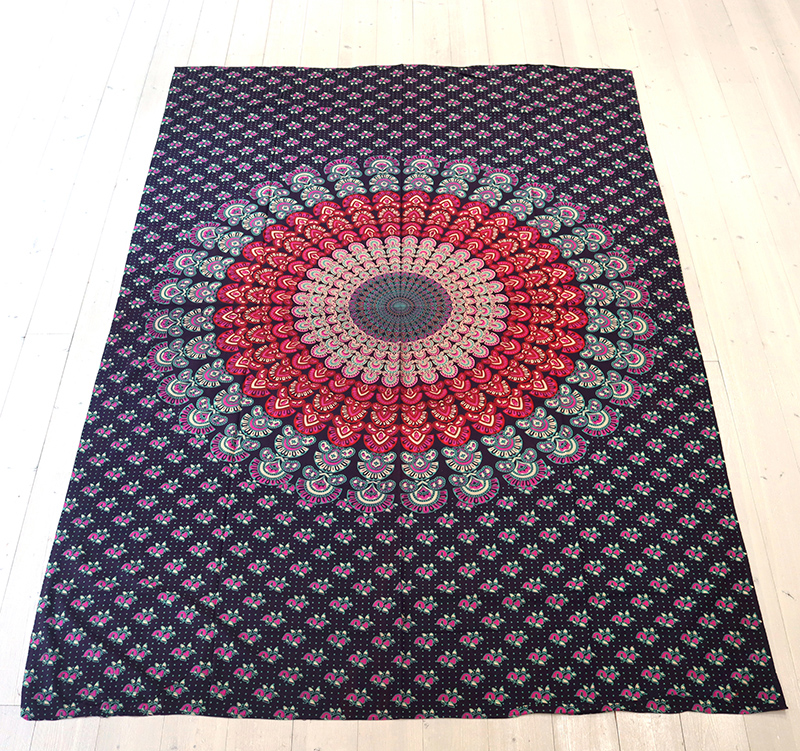 曼荼羅（まんだら)マルチクロス シングル 200×133cm カレイドスコープ