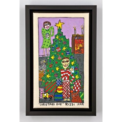 Zertifiziert: James Rizzi - Original auf Leinwand * christmas eve *