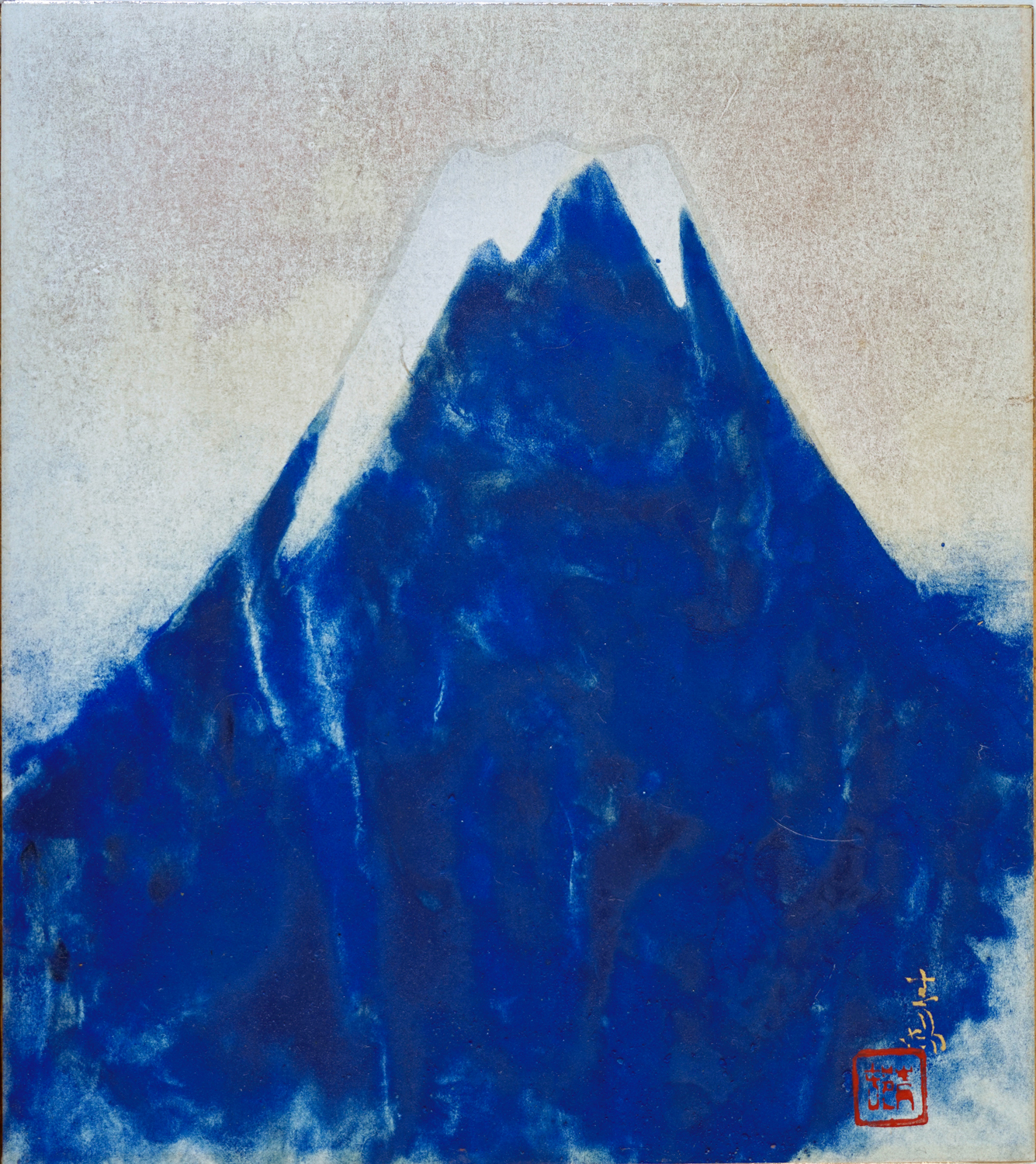 前田青邨 「富士」 シルクスクリーン 落款・エディション・作品証明