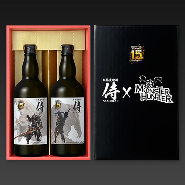 モンハン』15周年を記念した本格麦焼酎「侍」がイオン限定で発売決定