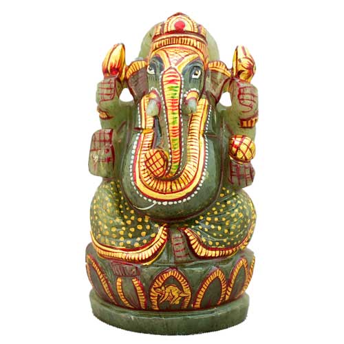 ガネーシャ神像（グリーンジェイド） | ガネーシャ神と開運グッズ