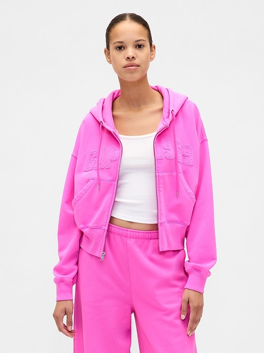 VintageSoft 1969 Logo Zip Hoodie | Gap