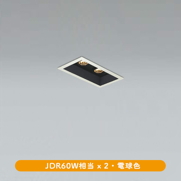 BL ユニバーサルダウンライト 60W x 2灯相当 | ホワイト｜照明の