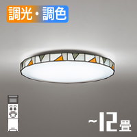 ステンドグラス風 シーリングライト~10畳・リモコン式｜照明の