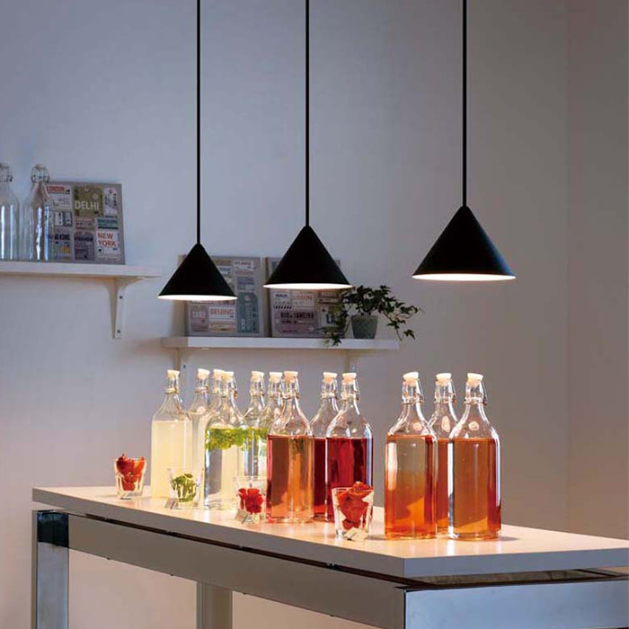 ペンダントライト 円錐(S) 引掛シーリング式｜ブラック｜照明の