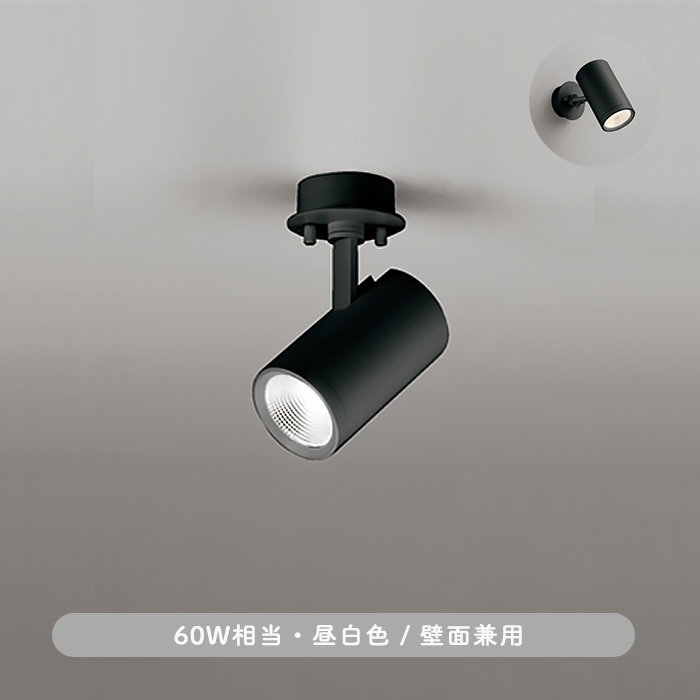 スポットライト・ブラック 60W相当 | 昼白色｜照明のライティング