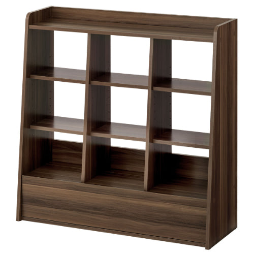 可愛い木製本棚 オープンシェルフ 引き出し付き【送料無料】 可愛い