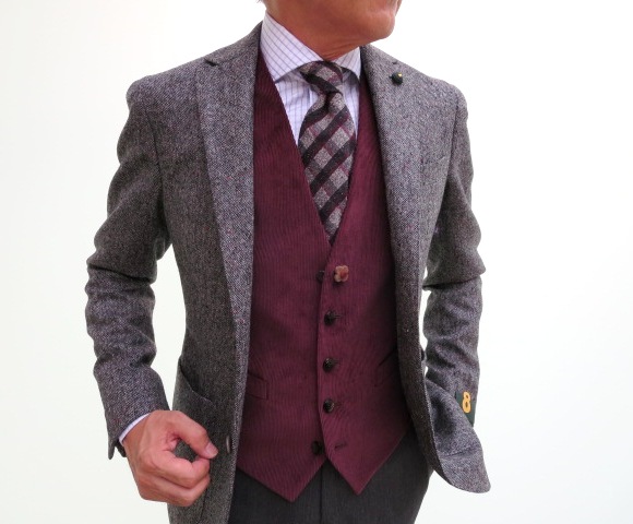 ベスト ラルディーニ ラルディーニ LARDINI ウールベスト メンズ 48