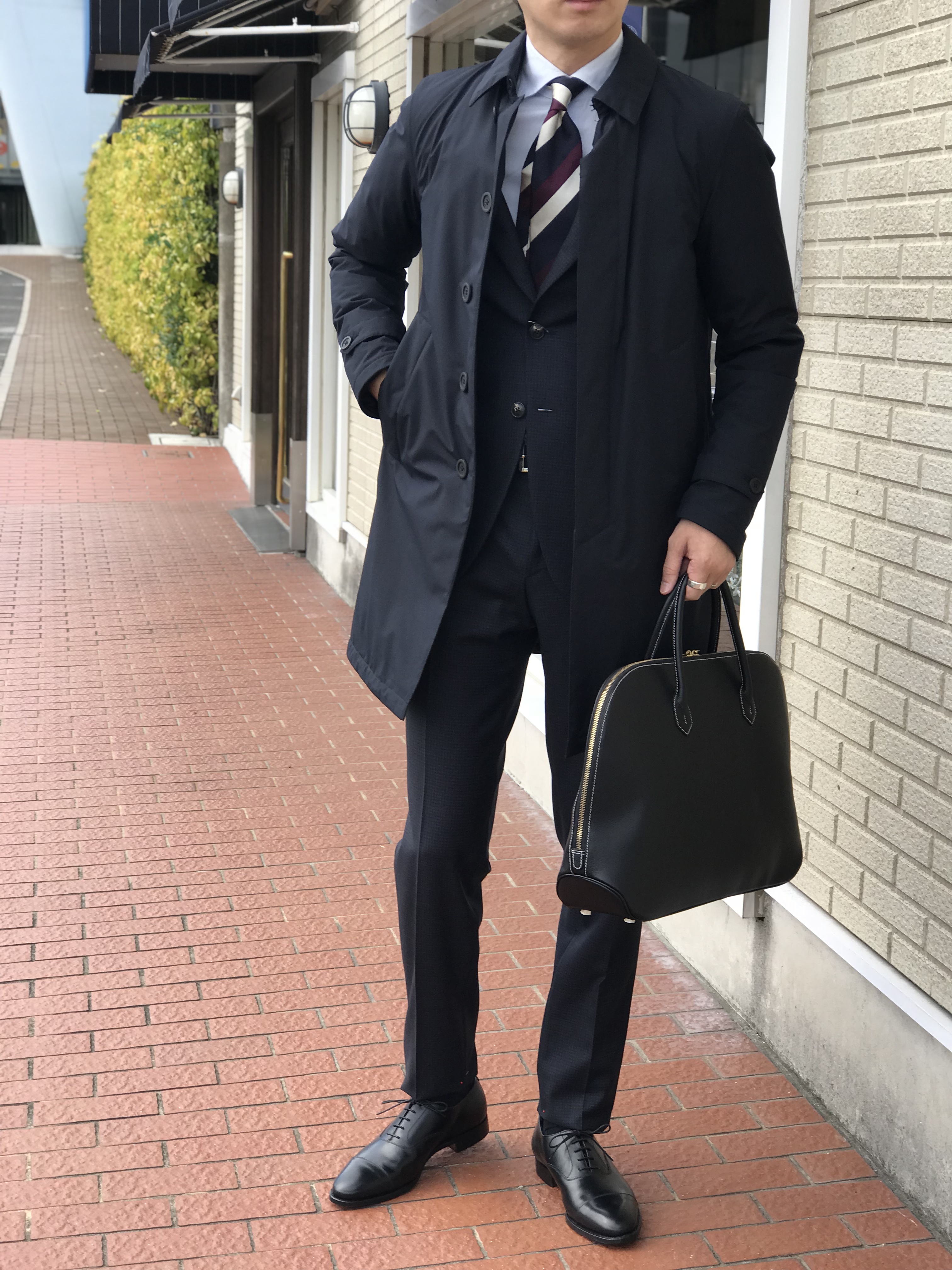 Herno ファッション ブラック チェスターコート HERNO / ウール