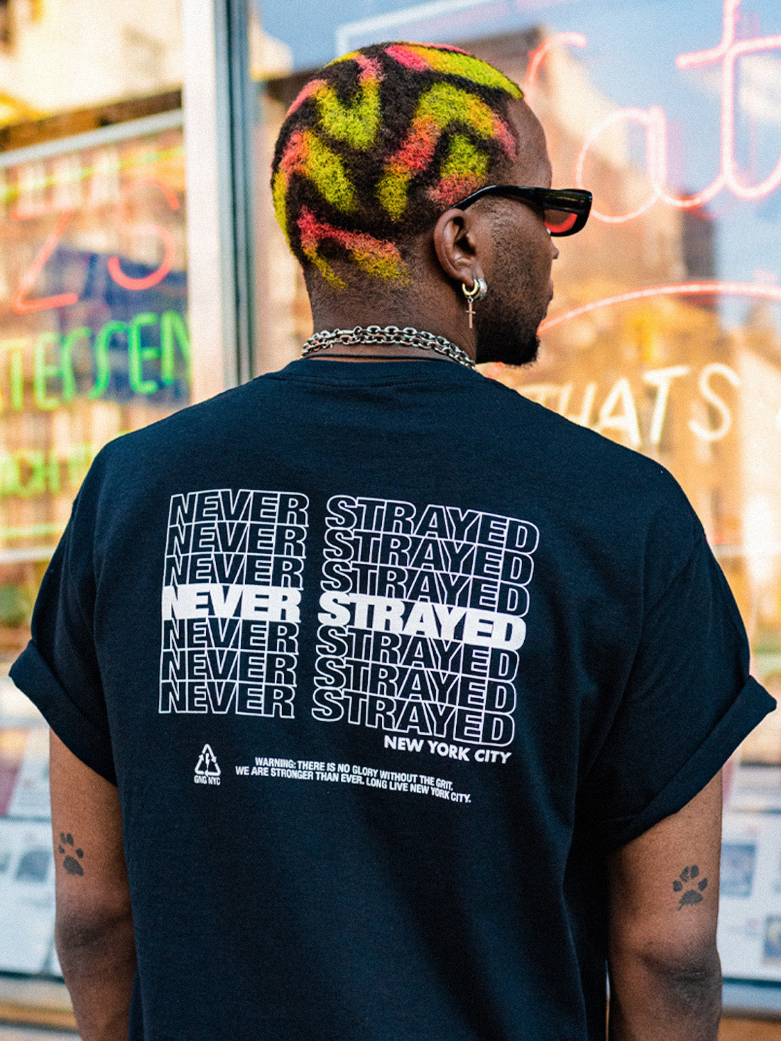 Never Strayed Black Graphic Tee - Grit N Glory