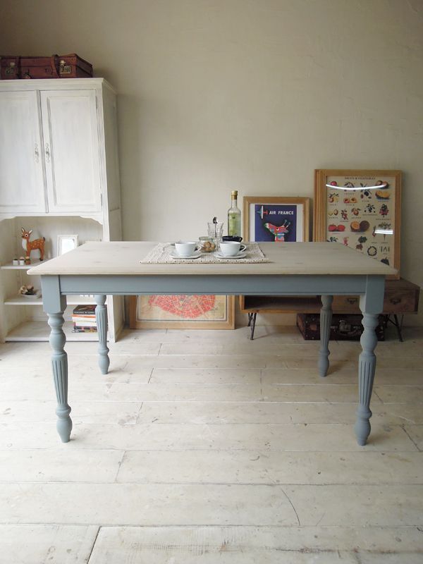 シャビーグレーダイニングテーブル(1400)アンティークパイン家具専門店