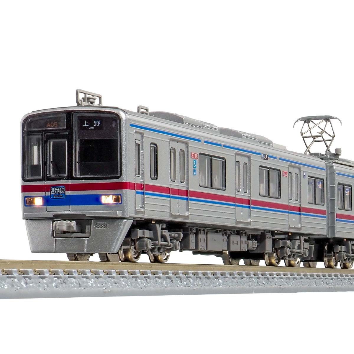 管理番号1593 京成3700形Nゲージ塗装済キット 素人組立品4両