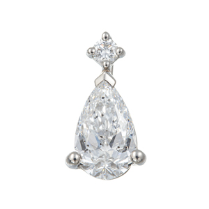 K18WG デマントイド&パライバ& ダイヤモンドペンダントトップ【GSTV