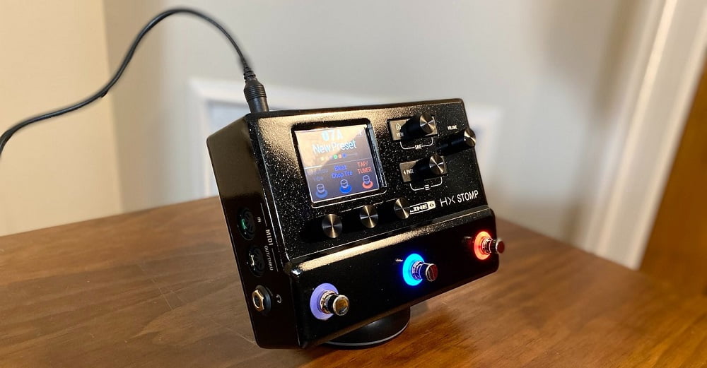 Line 6 HX Stomp Review (pedal in hand) - Guitar Chalk