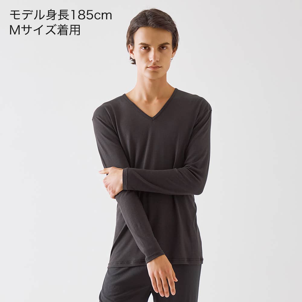 ファイヤーアセドロン】長袖Vネック（V首）【SALE】 MHA409P :メンズ