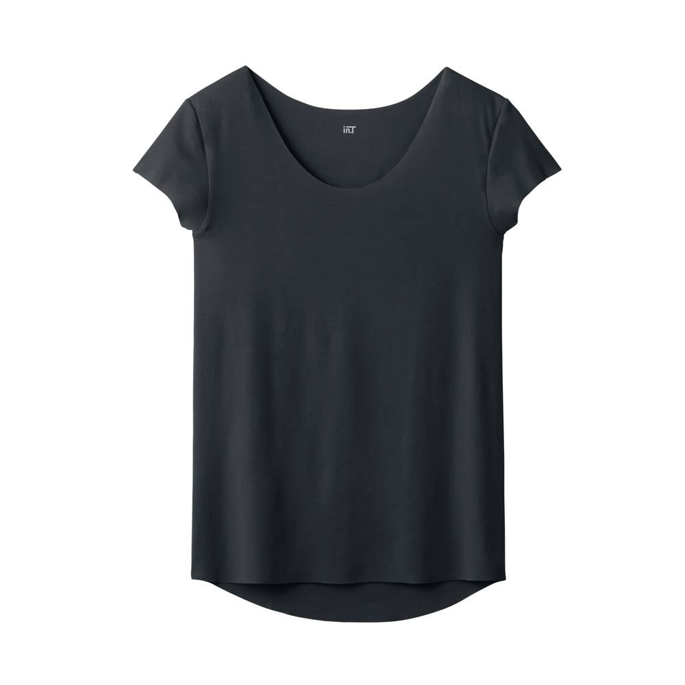 Tシャツ専用(ゆったりタイプ)】汗取りパッド付きボートネックシャツ